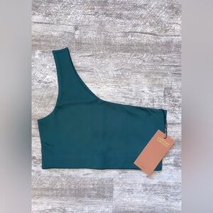 Girlfriend collective bianca one shoulder bra - new with tags